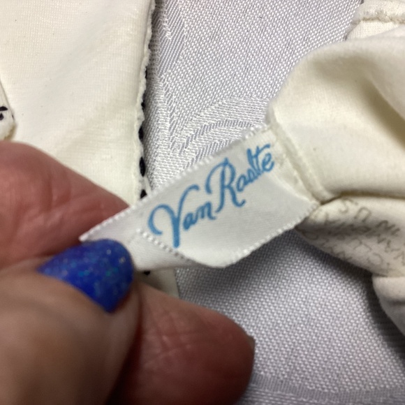 Van RAALTE black and white gloves New vintage 7 1/2 - Picture 4 of 7